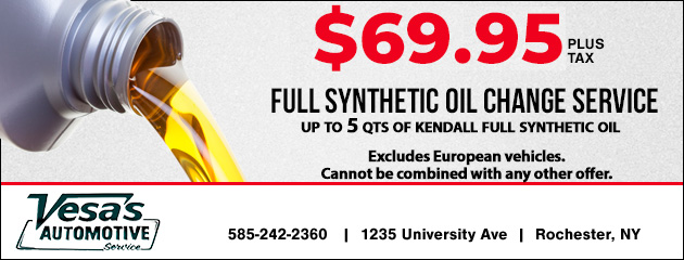 Full Synthetic Oil Change Service